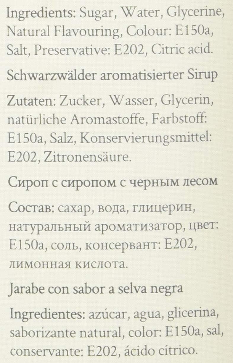 Simply - Schwarzwälder Sirup Veganer &amp; nussfreier aromatisierter Sirup für Kaffee, Cocktails &amp; Backen 4