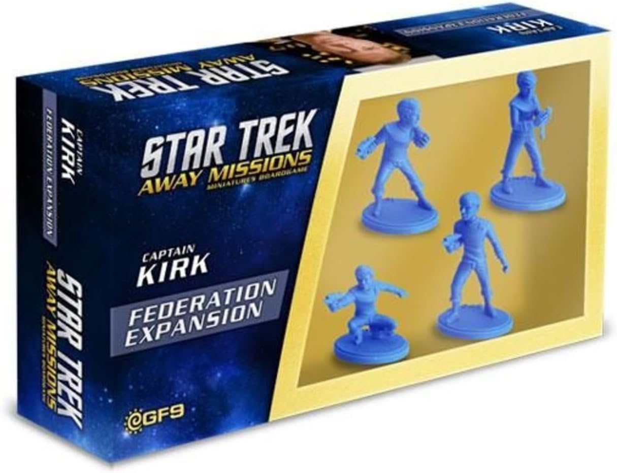Star Trek: Federation Extension - Captain Kirk, Spock, Chekov, McCoy Miniatures by Gale Force Nine