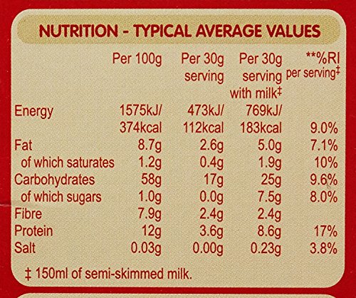 ReadyBrek Original Hot Cereal - 750g Wholegrain Oats | High Fibre | Added Vitamins & Minerals