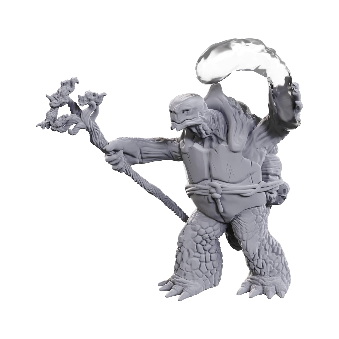 WizKids D&D Nolzur's Marvelous Miniatures - Tortle Druid & Wild Shape Giant | Unpainted Plastic