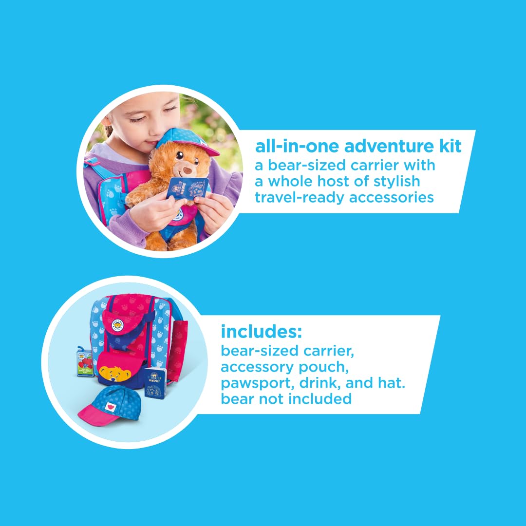 Casdon Build-A-Bear Workshop Pawfect Adventure Toy Bear Carrier - Multi-Way Carry | Ages 3+ 6