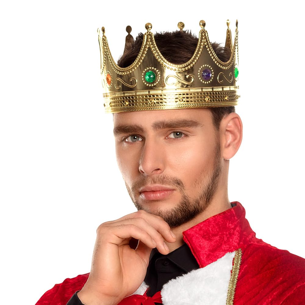 Boland King Crown - Gold, One Size for Adults