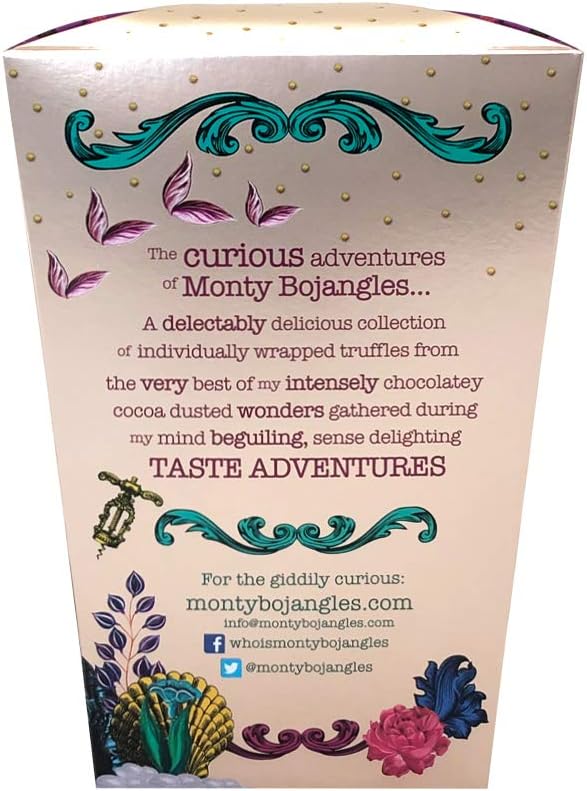 Monty Bojangles Taste Adventures Cocoa Dusted Truffles Assortment - 6 Flavour Luxury Chocolate Gift Box, 225g 3