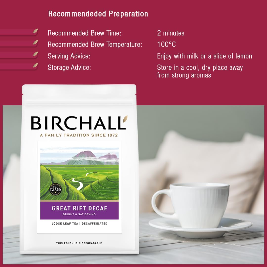 Birchall Great Rift Decaf | Decaffeinated Black Tea | 250g Loose Leaf 7