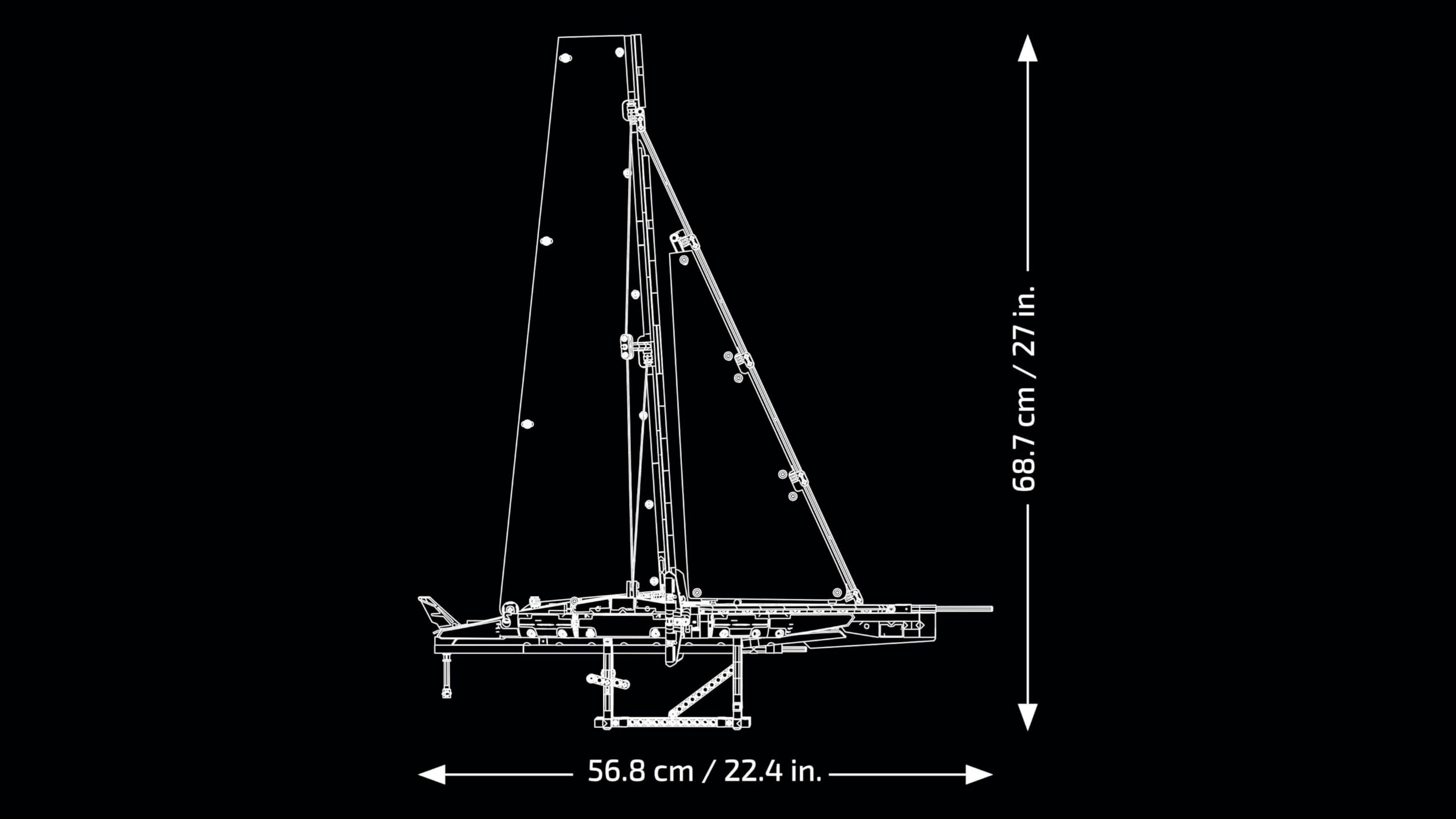 LEGO Technic Emirates Team New Zealand AC75 Yacht Building Set - Advanced Build for Adults 9