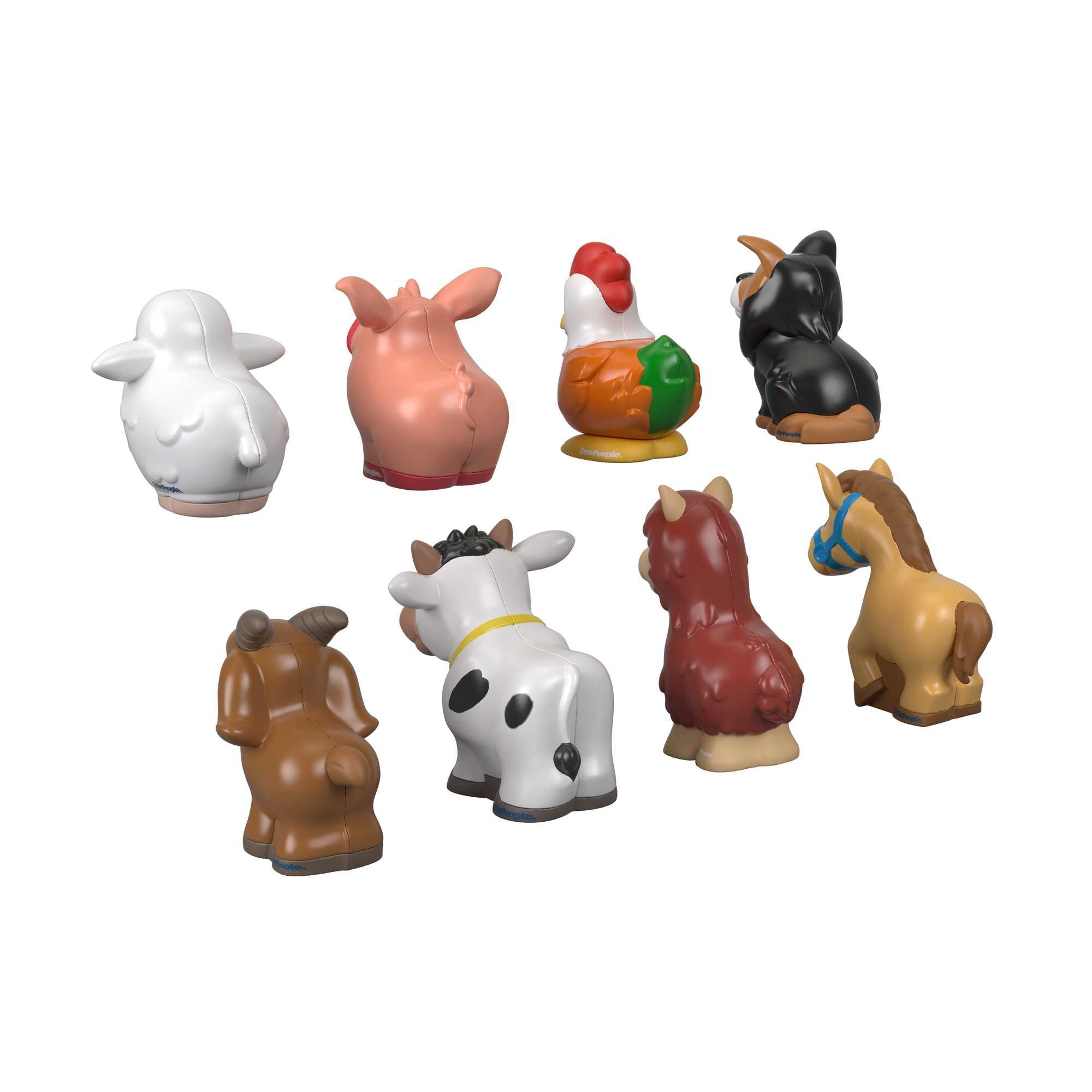 Fisher-Price Little People Farm Animal Friends 8-Piece Figure Set for Toddlers Ages 1+