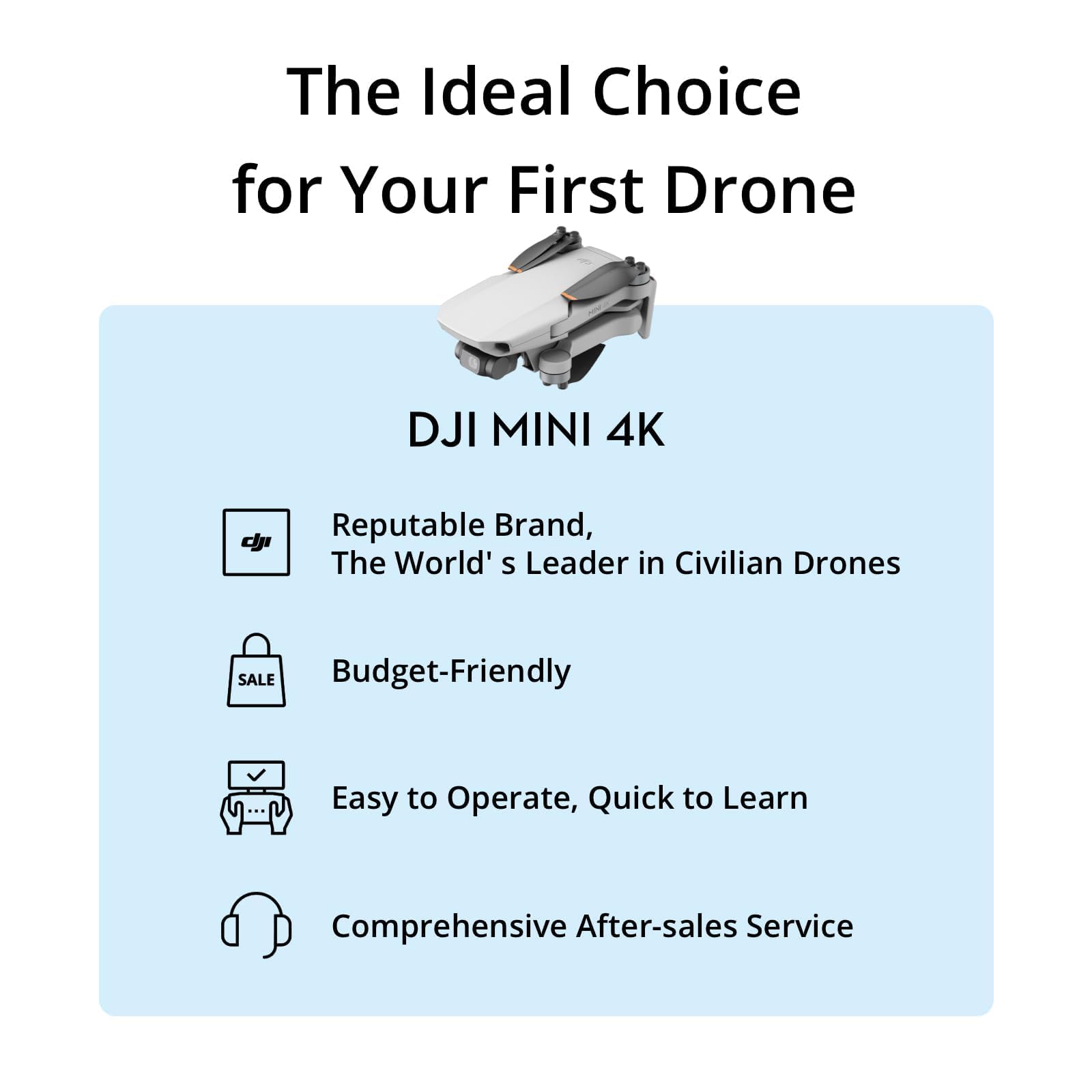 DJI Mini 4K Fly More Combo Drone with 4K UHD Camera, 3 Batteries, Charging Hub & Shoulder Bag - Grey 5