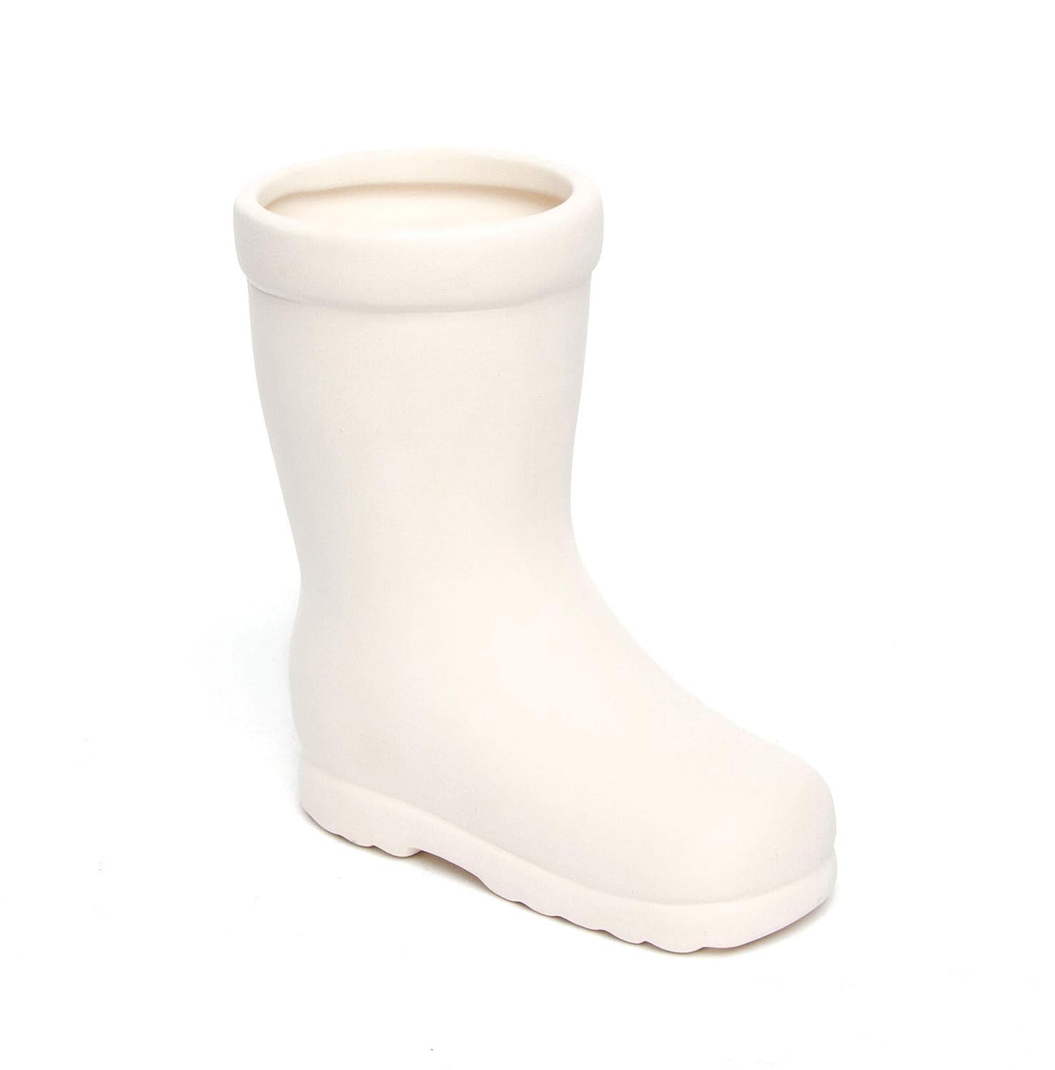 Baker Ross AG273 Wellington Boot Ceramic Flowerpots (Pack of 2) - Kids Paintable Craft Kit