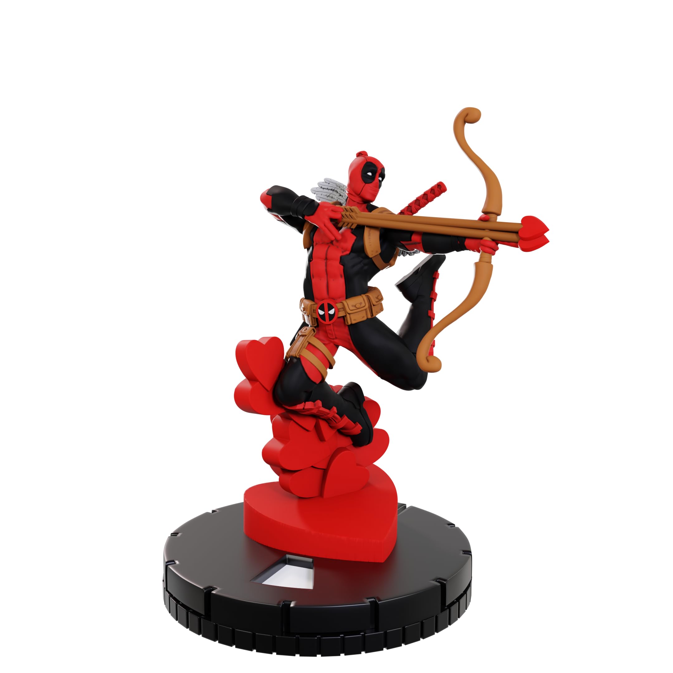 Marvel HeroClix Iconix: Cupid Deadpool & Trick Arrow Miniature Figure Set - Pre-Painted Collectible Figures for Game and Display 4