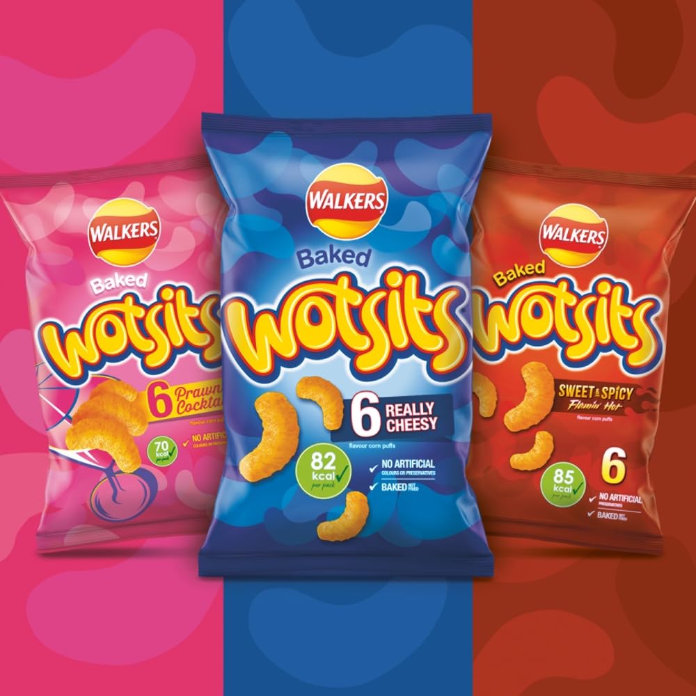 Walkers Wotsits Krabbencocktail-Snacks Chips 6X13,5g 4