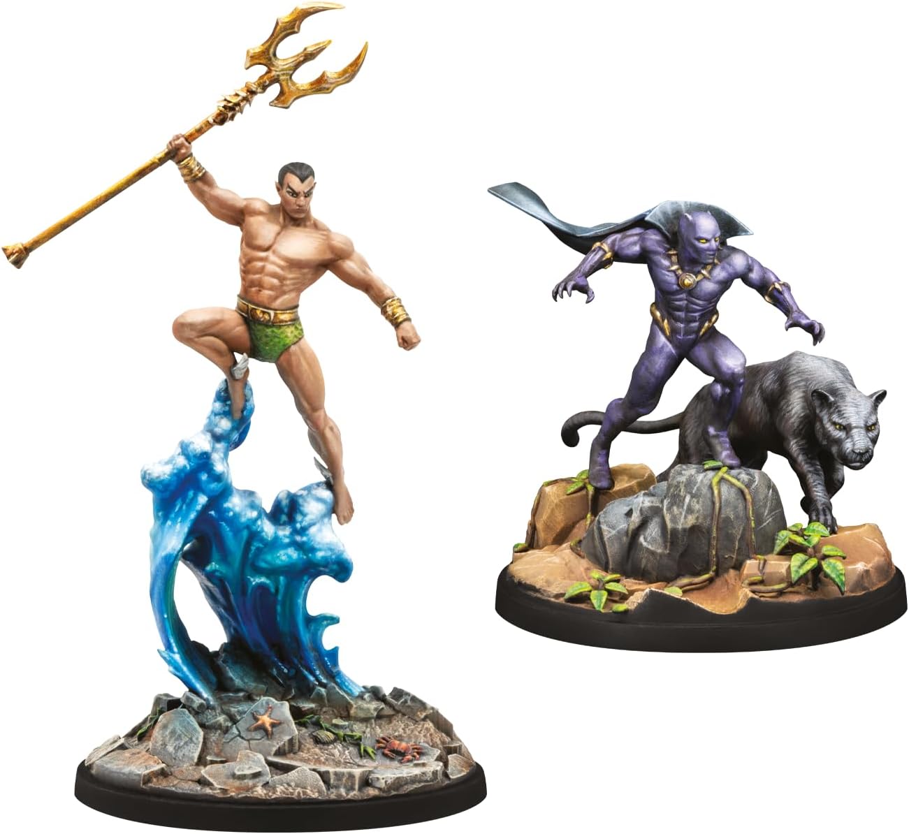 Atomic Mass Games Marvel: Crisis Protocol Black Panther Chosen of Bast & Namor Miniatures Expansion