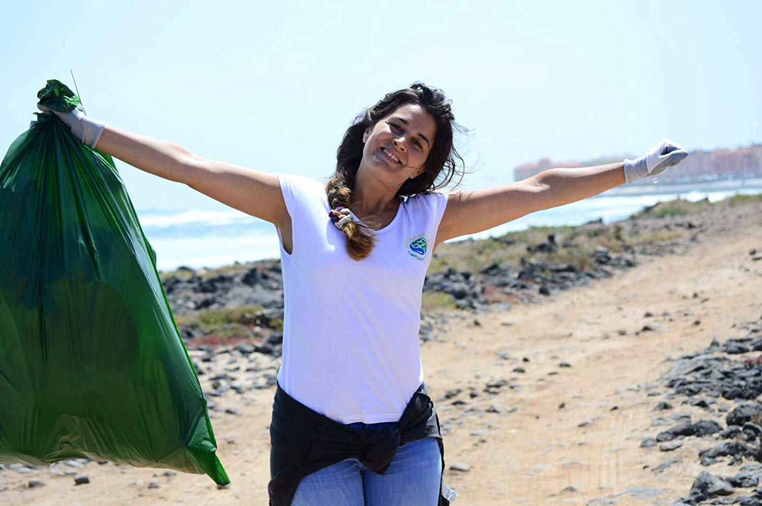 Relevo 30 Litre Bin Bags – 100% Recycled Material, 90 Sacks (6 Rolls), 55 x 60 cm, 25 kg Strength 3