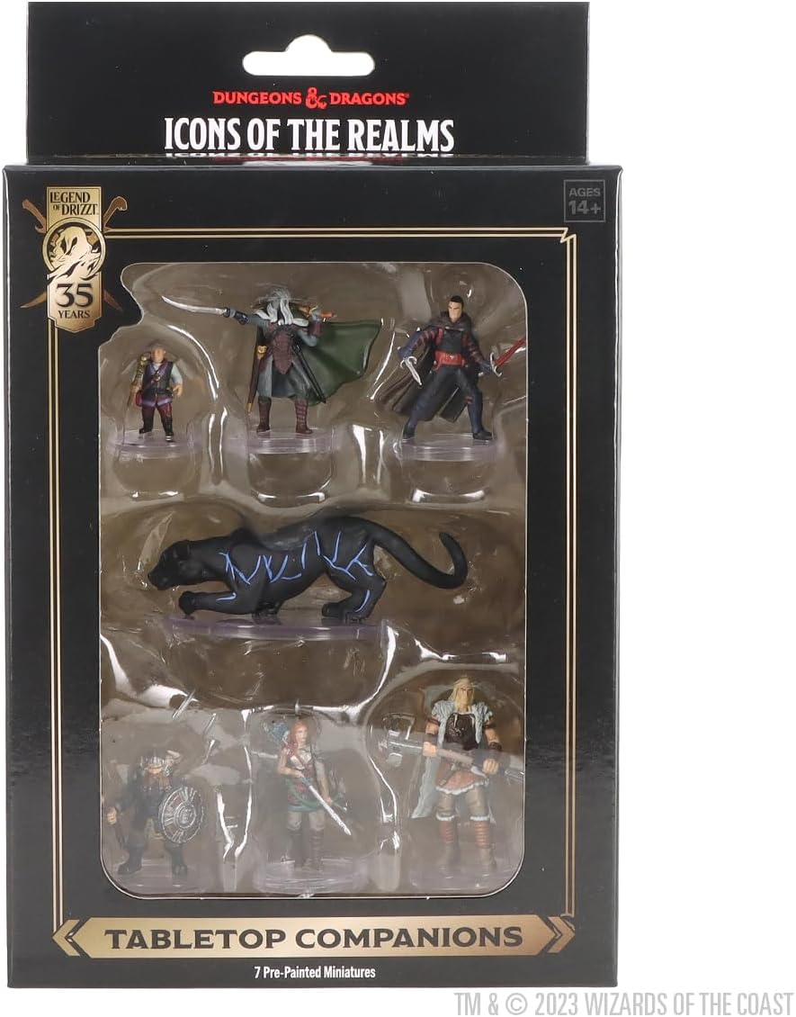 Wizkids D&D The Legend of Drizzt 35th Anniversary Pre-Painted Miniatures Boxed Set 7