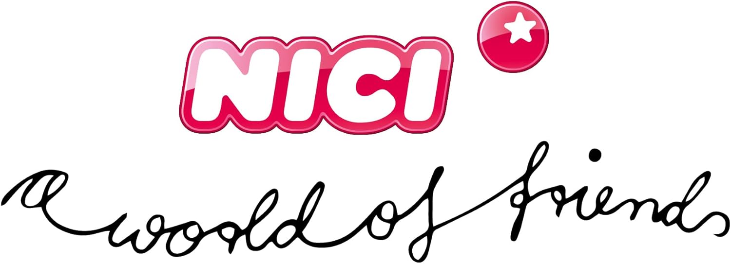 NICI Pigwick Soft Toy - 22 cm Pink Plush Pig from Farm Friends Collection