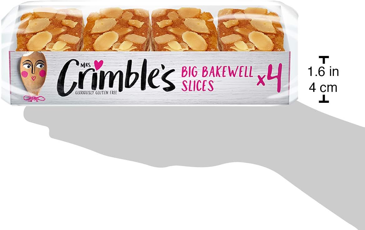 Mrs Crimble’s - 12 Gluten Free Bakewell Slices Premium Cake Bars