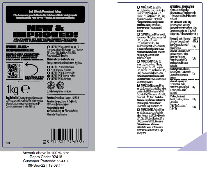 Renshaw Black Extra Stretch Smooth & Thin Fondant Icing, 250g - Ready to Roll Cake Decorating Icing 8