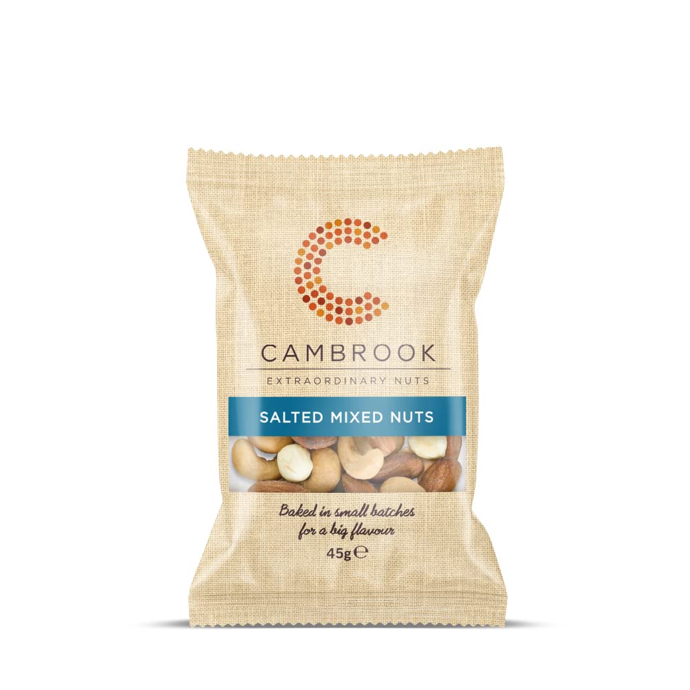 Cambrook Baked & Salted Mixed Nuts, 45g Bag