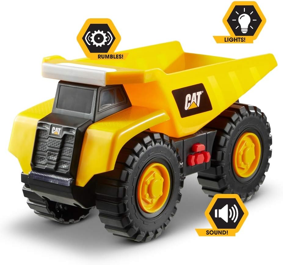 CAT Construction Tough Machines Dump Truck 82285 - Lights, Sounds & Movable Parts for Kids 3+ 9