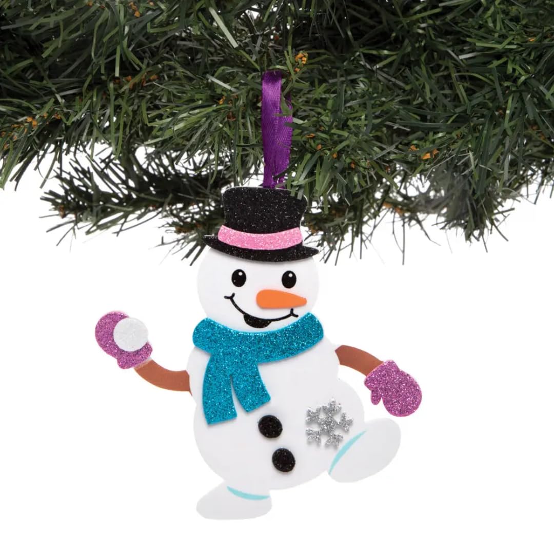 Baker Ross AT160 Snowman Mix & Match Decoration Kit - Christmas Craft for Kids Ages 3+ 3