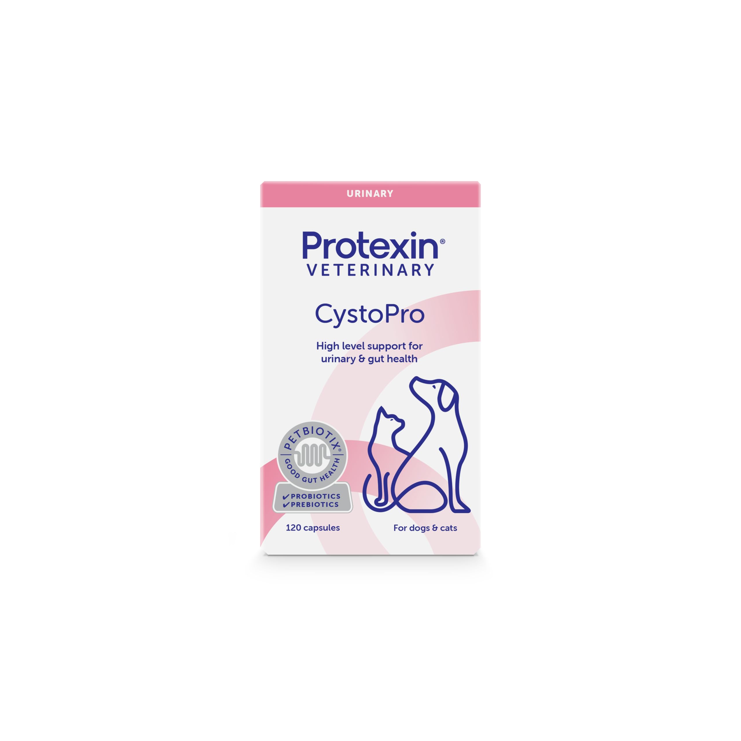 Protexin CystoPro Probiotic Capsules for Dog & Cat Urinary Health | 120 Count