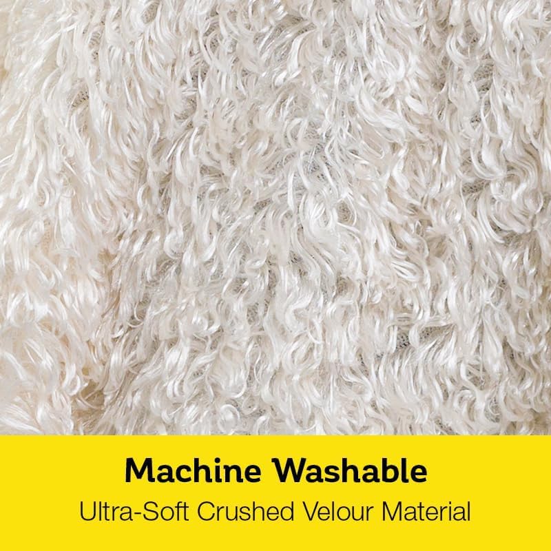 Sheep Cape Dress Up Costume - Soft Plush Hood with Velcro Fastening for Kids 3-7 Years 7