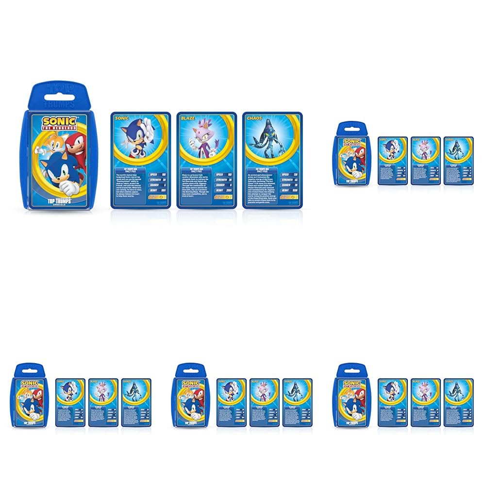 Top Trumps Sonic The Hedgehog Specials Card Game – 30 Heroes & Villains from Sega Gaming History