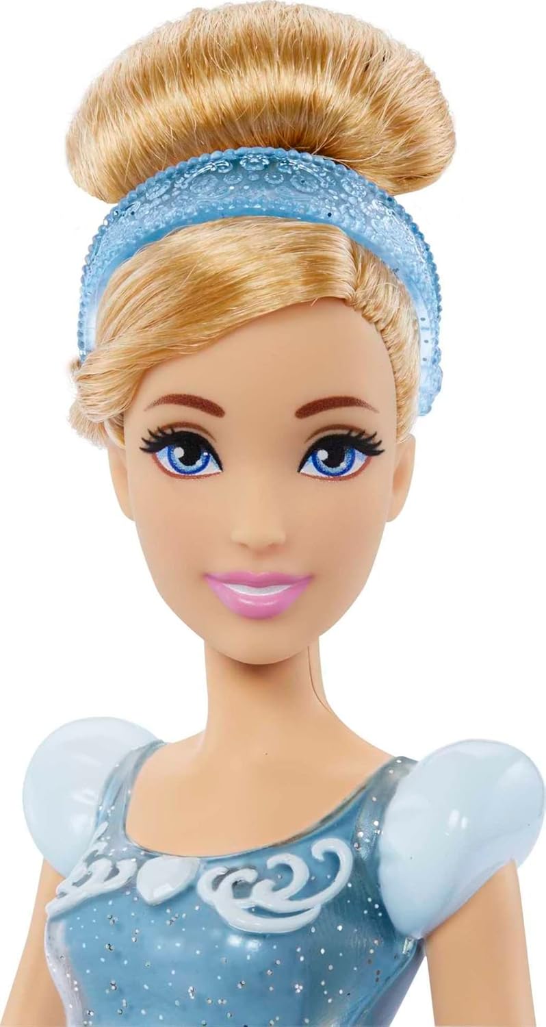 Disney Princess Cinderella Posable Fashion Doll with Sparkling Blue Outfit - Ages 3+ 3