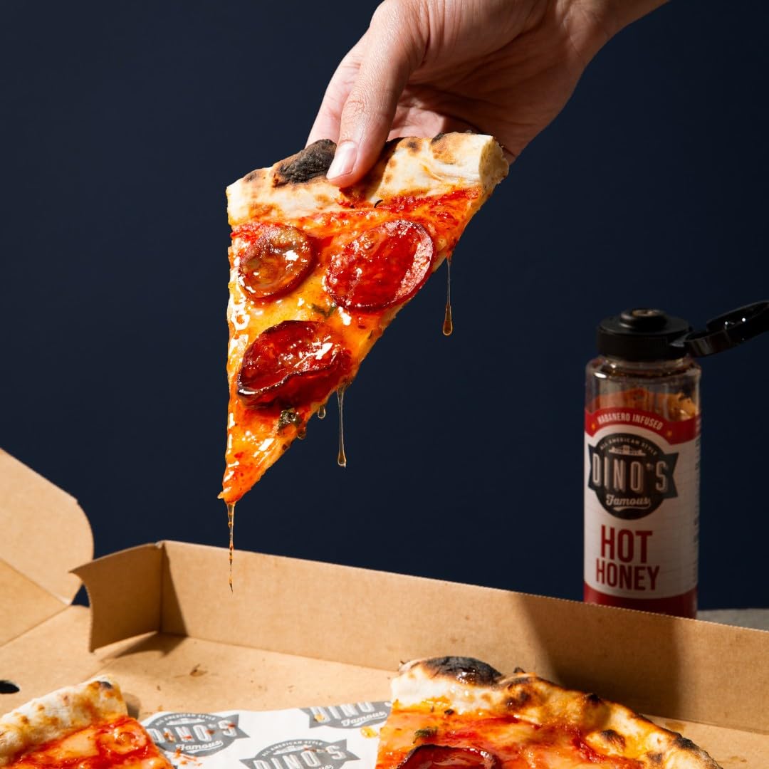 Dino's berühmte scharfe Honig-Habanero-Sauce – süß-scharfer Tropfen, 350 g 5