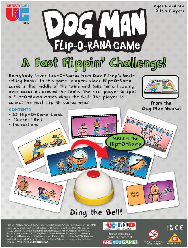 University Games Dog Man The Flip-O-Rama Game