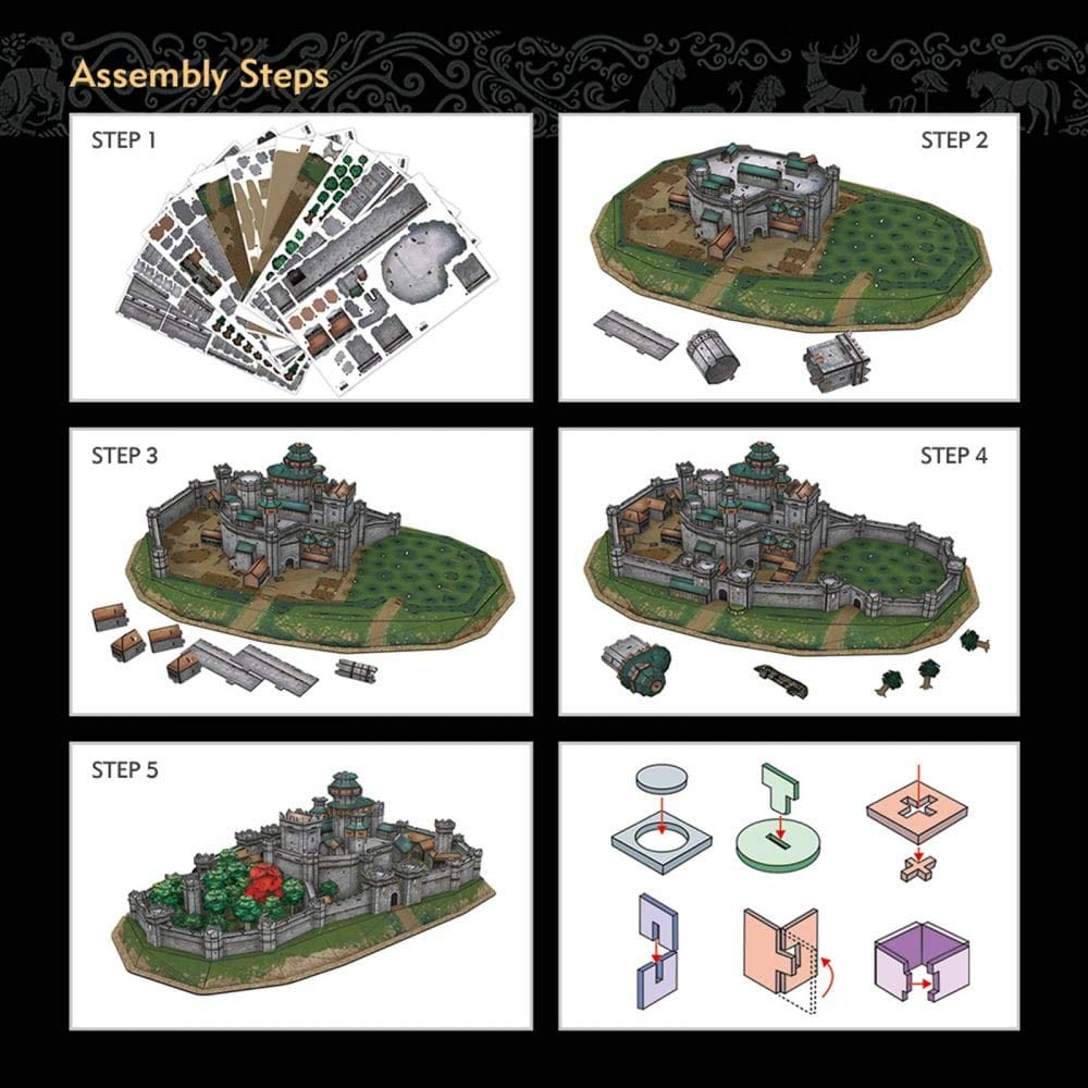 Game of Thrones Winterfell 3D Puzzle - 430-Piece Building Kit for Ages 8+ 5