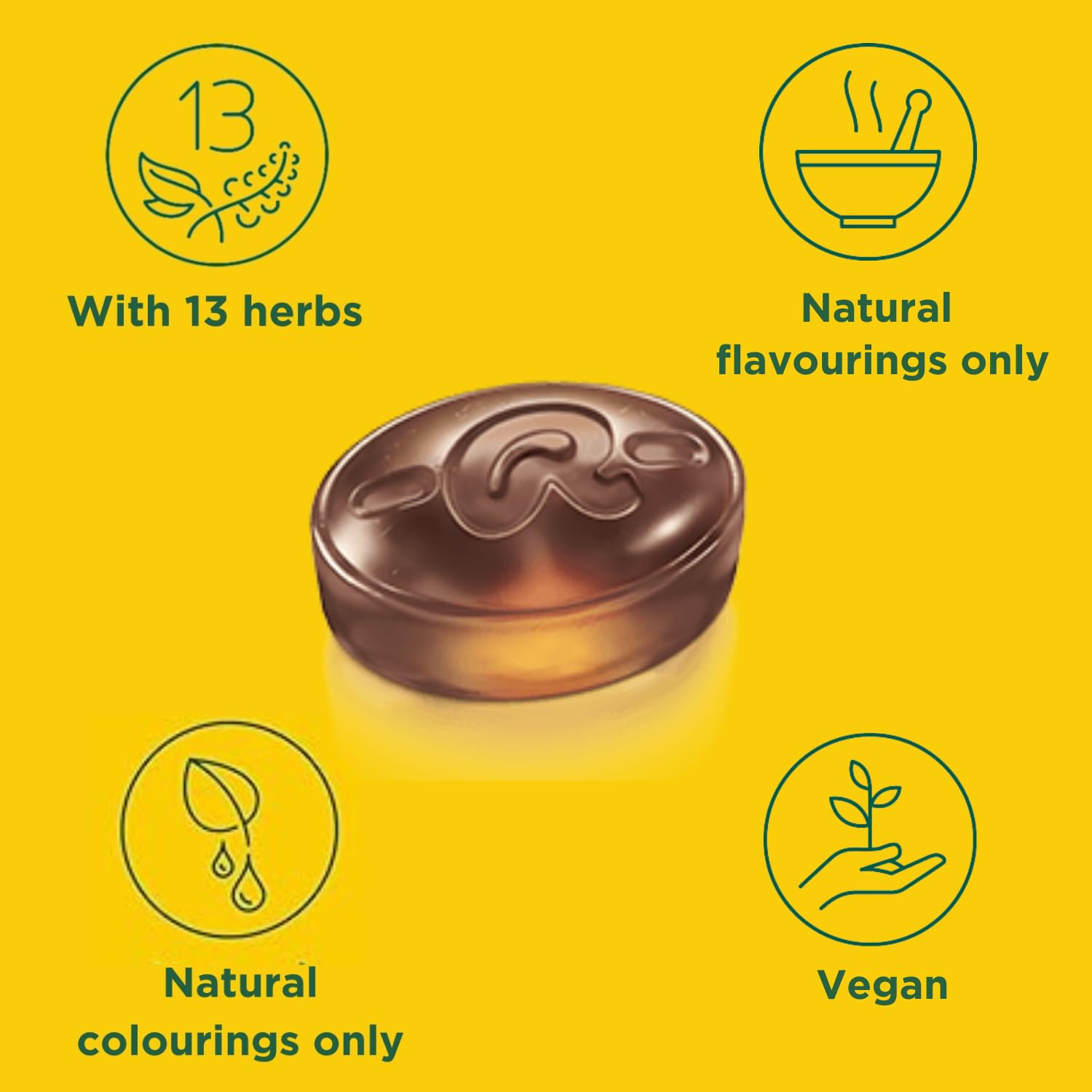 Ricola Liquorice Sugar Free Swiss Herbal Sweets, 10-Pack Sweet Box, Stevia-Sweetened Herb Drops with 13 Alpine Herbs, 45g 4