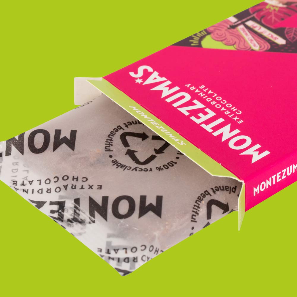 Montezuma - Hot Pickle 37% Cocoa Milk Chocolate with Chilli & Lime, Organic Gluten-Free Bar (90g) 5