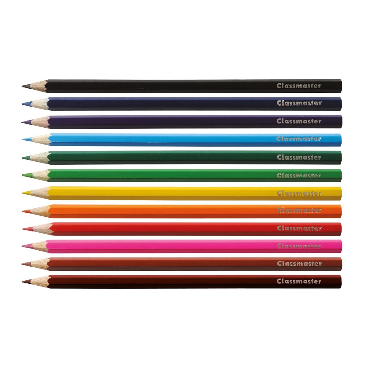 Classmaster CP144 Coloured Pencils - Pre-Sharpened Wooden Pencils for Kids & Adults 4