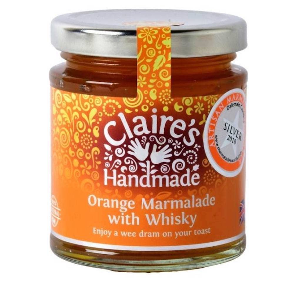 Claire's Handmade Orange Marmalade with Whisky (227g) - Award Winning 10