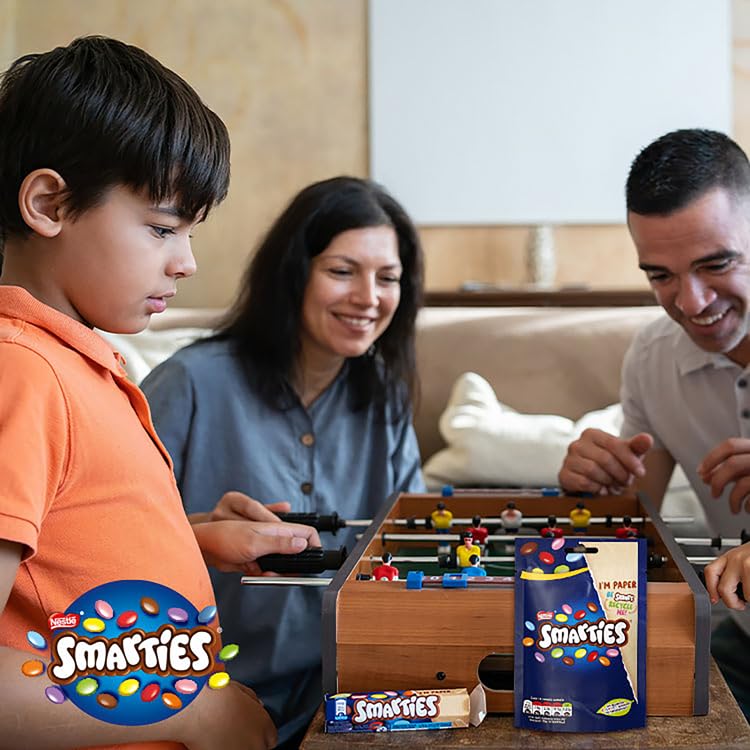 Smarties Milk Chocolate Sharing Bag 105g (Pack of 8)