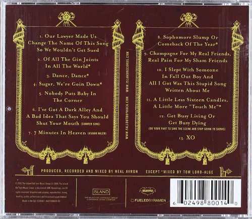 Fall Out Boy - From Under The Cork Tree Audio CD 4