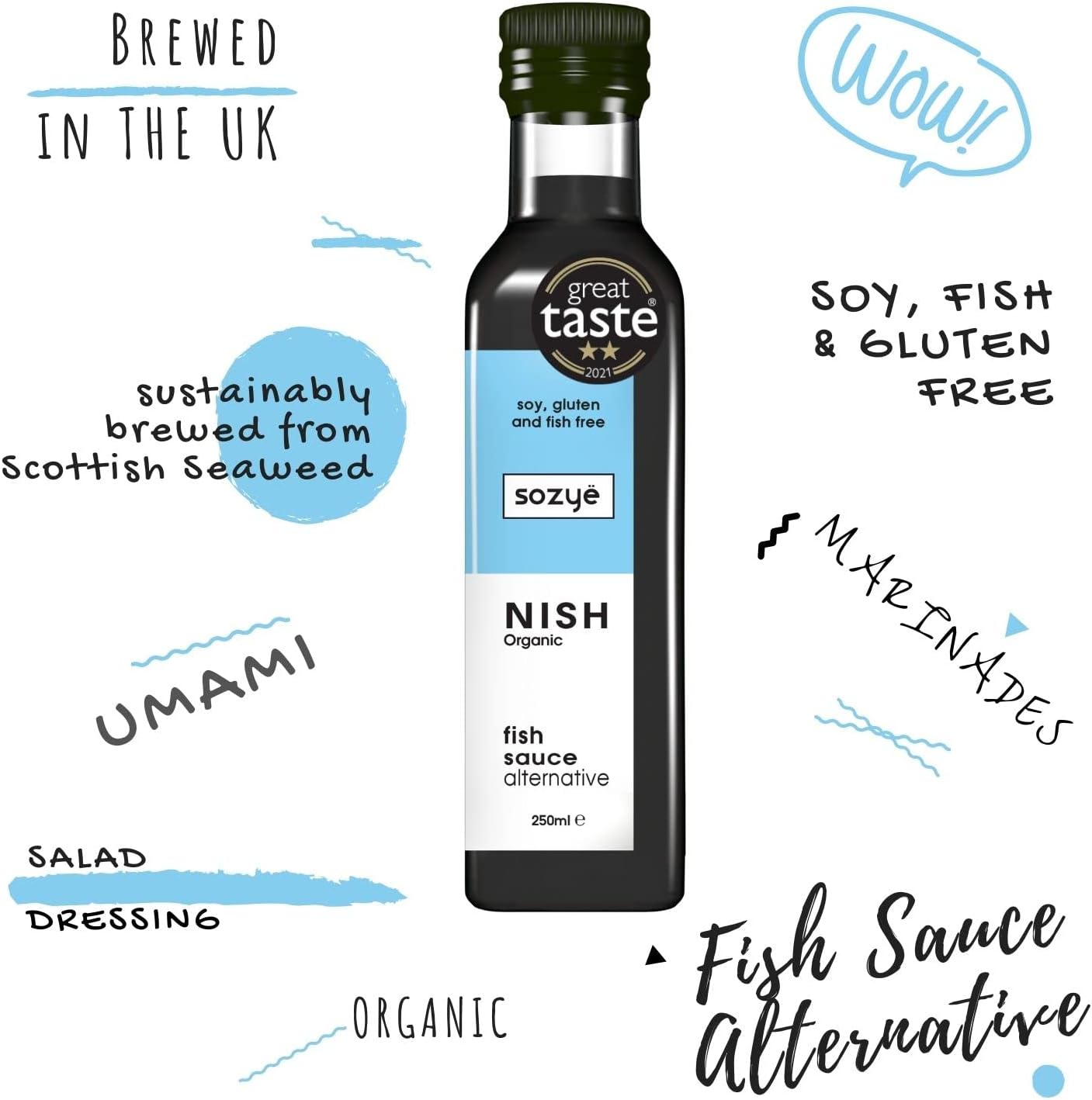 NISH Sauce – Organic Vegan Fish Sauce Substitute, Gluten Free, Soy Free, Made in UK 5