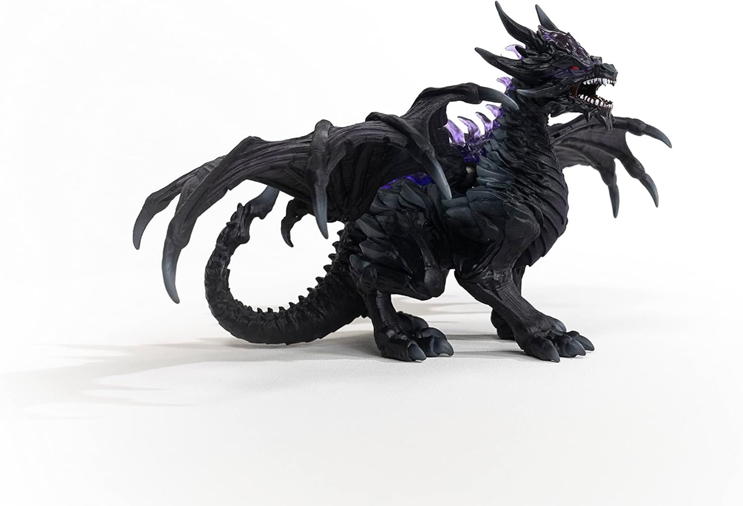 Schleich 70152 Eldrador Creatures Shadow Dragon Figurine - Translucent Black & Purple Dragon for Ages 7+ 7