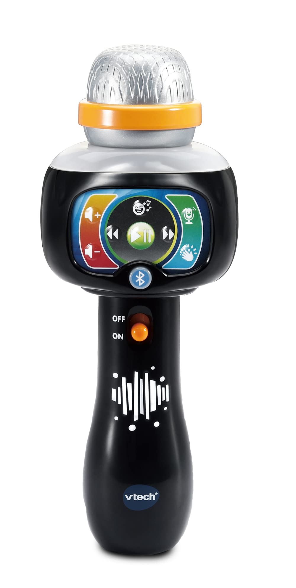 VTech Singing Sounds Microphone - Bluetooth Connectivity | 15 Songs | Voice Changer | Ages 2+