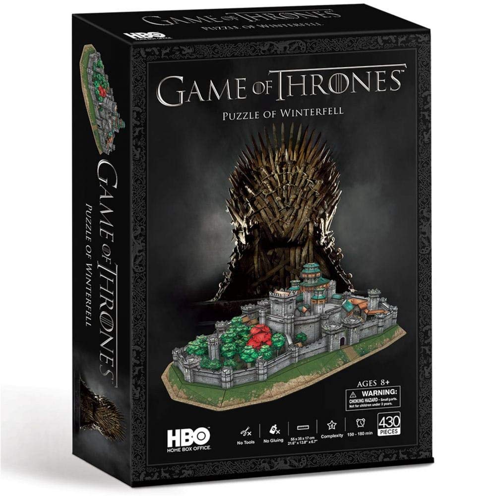 Game of Thrones Winterfell 3D Puzzle - 430-Piece Building Kit for Ages 8+