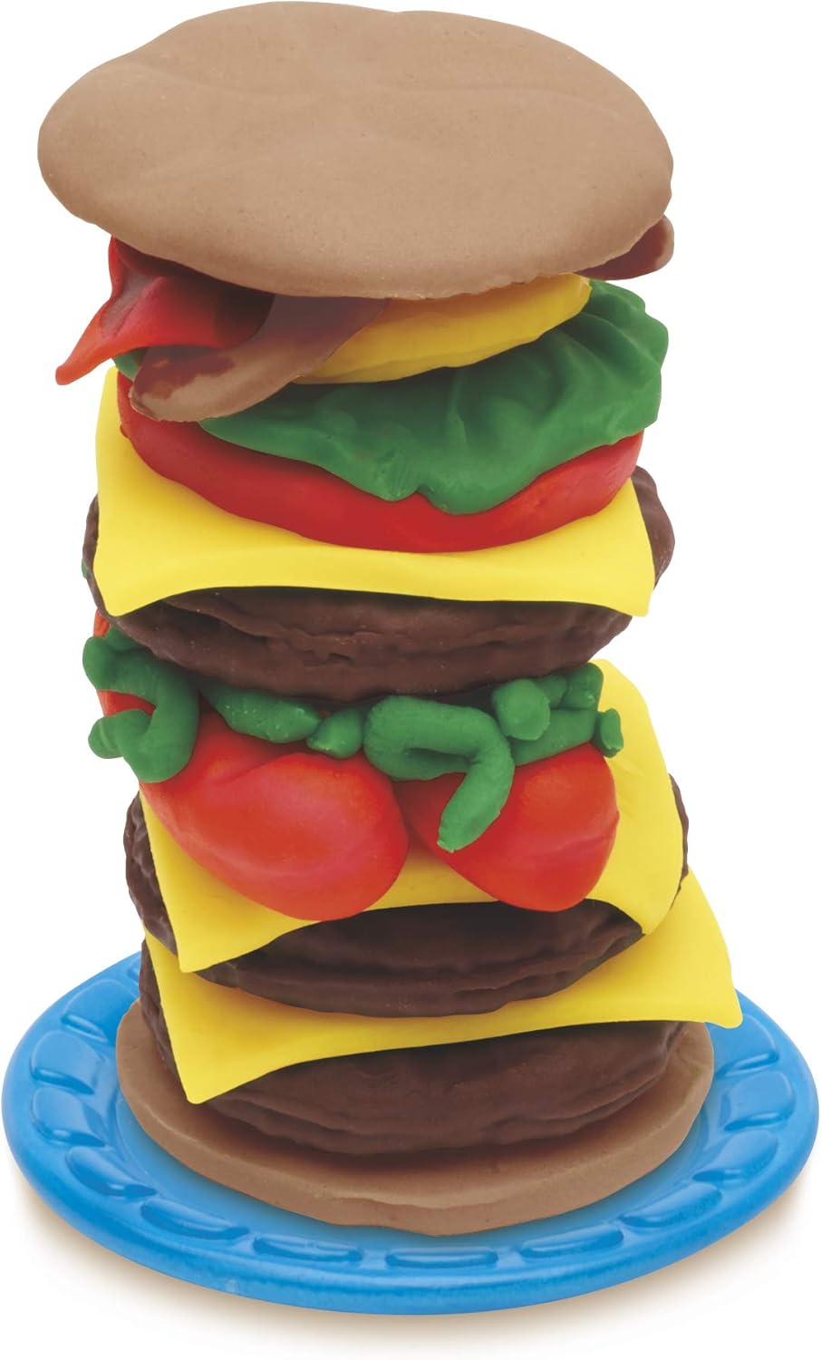 Play-Doh Burger Barbecue Set - Interactive Pretend Play Cooking Toy for Kids 3+ 4