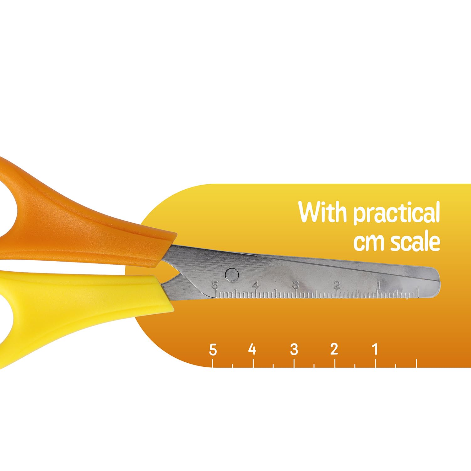 Westcott Kids Left-Handed Scissors - Blunt Tip, 5"/13 cm, Red/Yellow 3