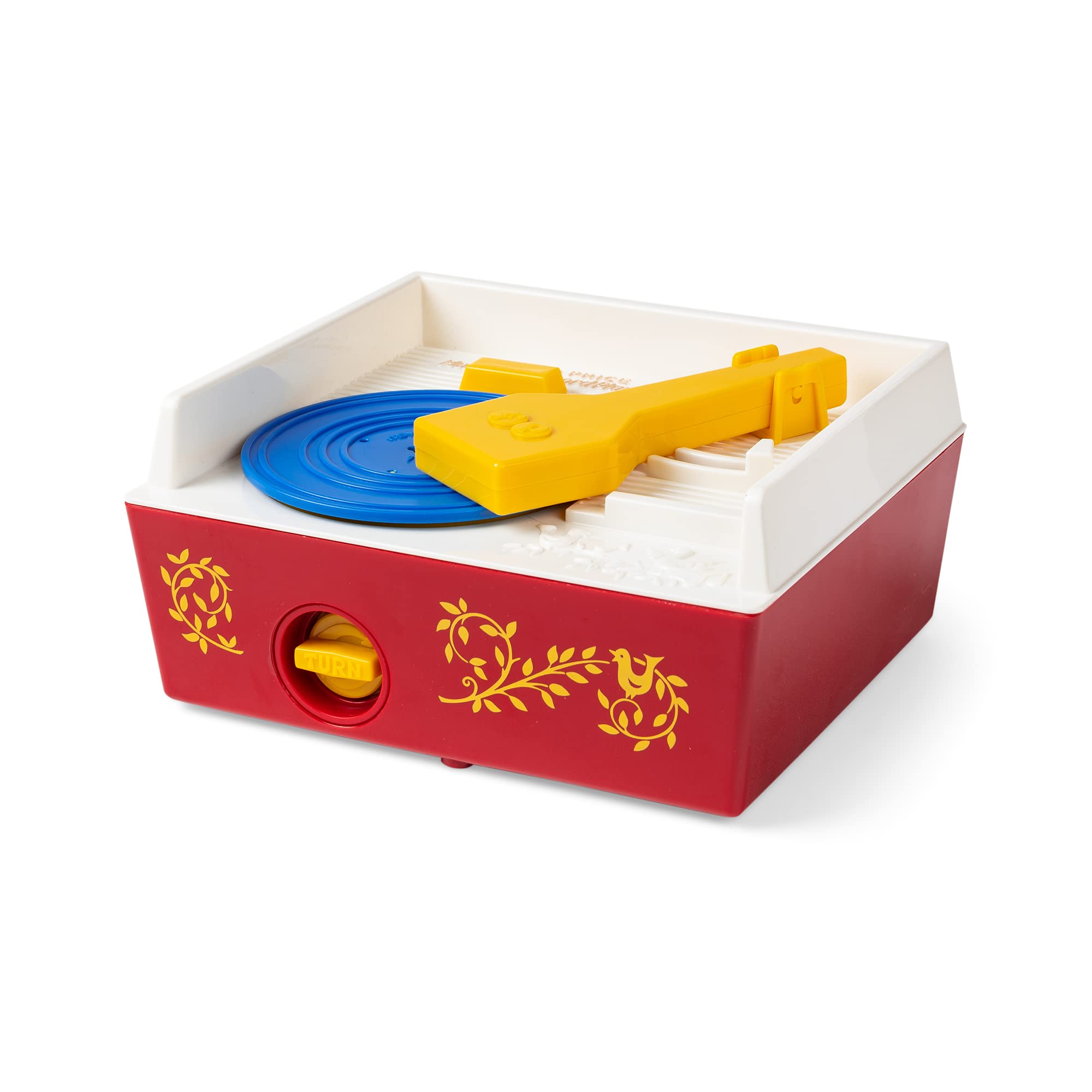 Basic Fun Fisher-Price Classics Music Box Record Player | Ages 18 Months+ | 5 Records Included 3