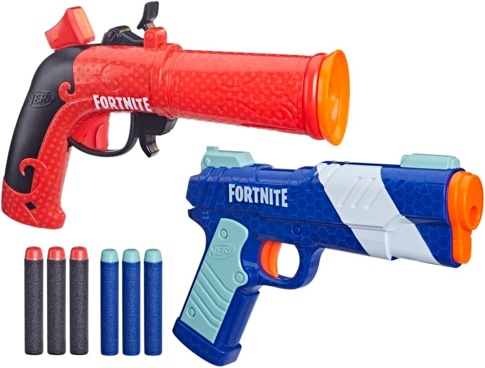 Nerf Fortnite Dual Pack - 2 Blasters & 6 Elite Darts for Outdoor Play 3