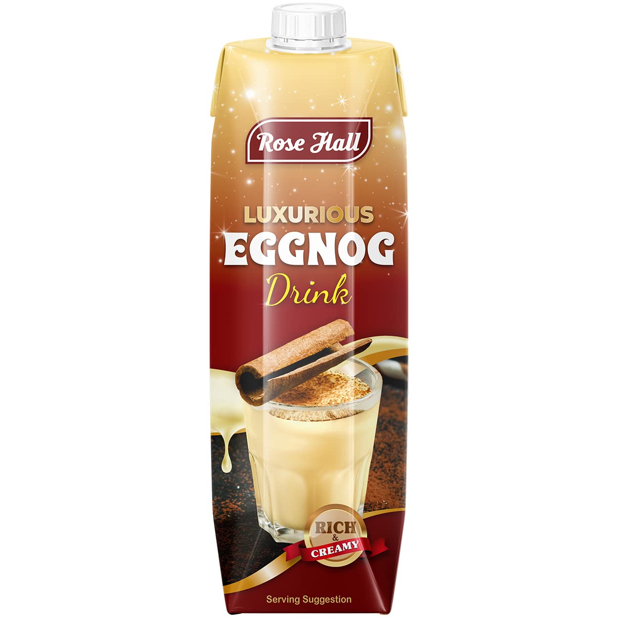 Rose Hall Luxurious Eggnog, 1L - Creamy Dairy Drink with Fresh Milk & Cream