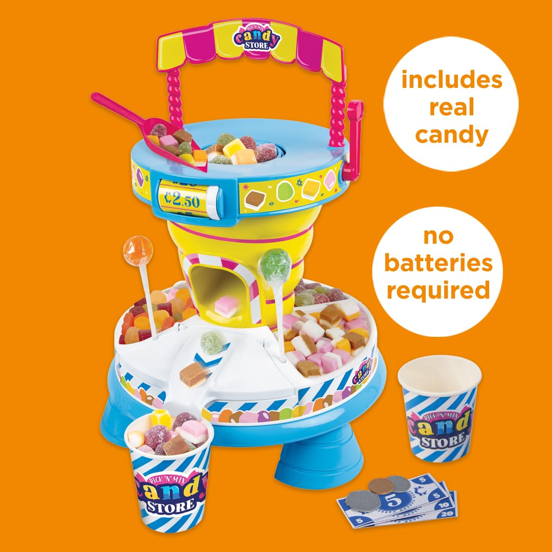 Casdon Pick & Mix Candy Store - Interactive Sweet Shop for Ages 3+ | Includes Play Money & Real Sweets