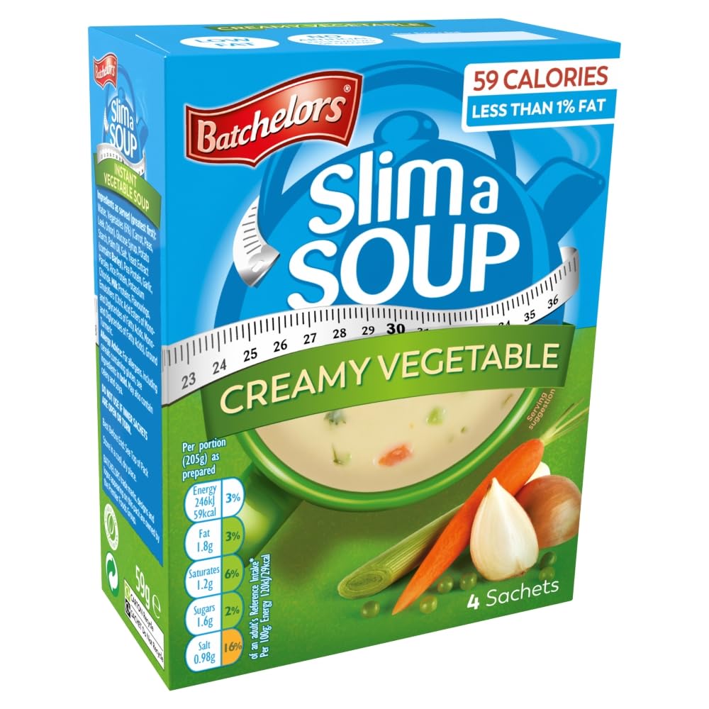 Batchelors Slim a Soup Gemüsecremesuppe, Instantsuppe in Beuteln, fettarm, 4 Beutel 5