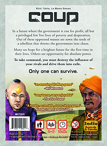 Indie Boards and Cards Coup Card Game 9