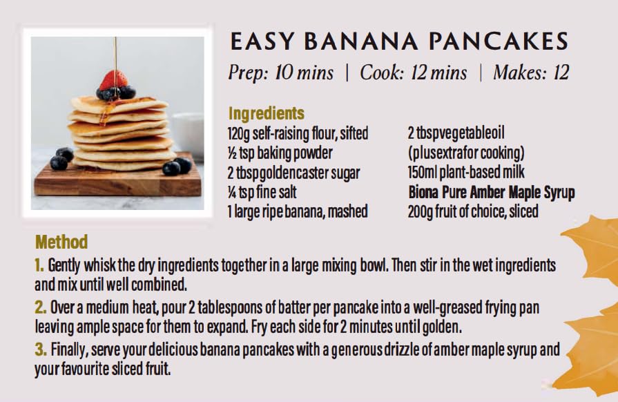 Biona Organic Maple Syrup - Dark Grade A | Pure Canadian | 330ml