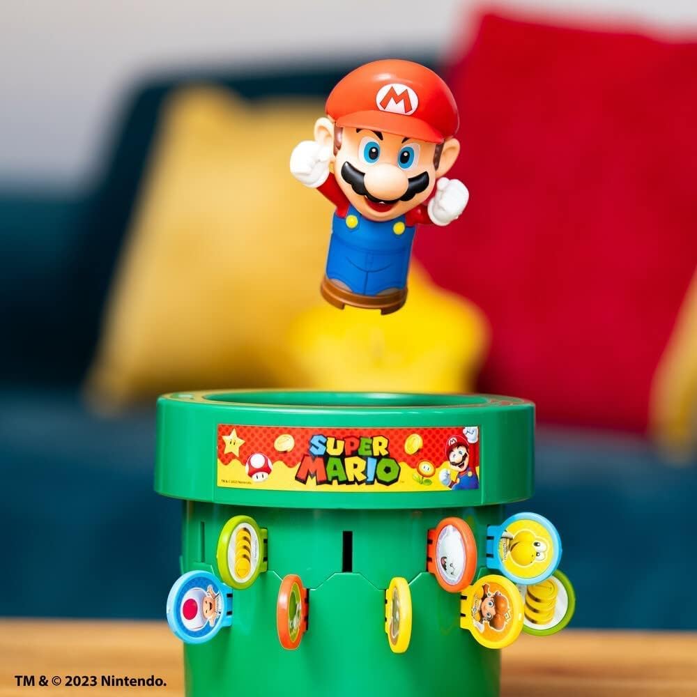 TOMY Pop Up Super Mario Family Board Game for Kids, 2-4 Players 5